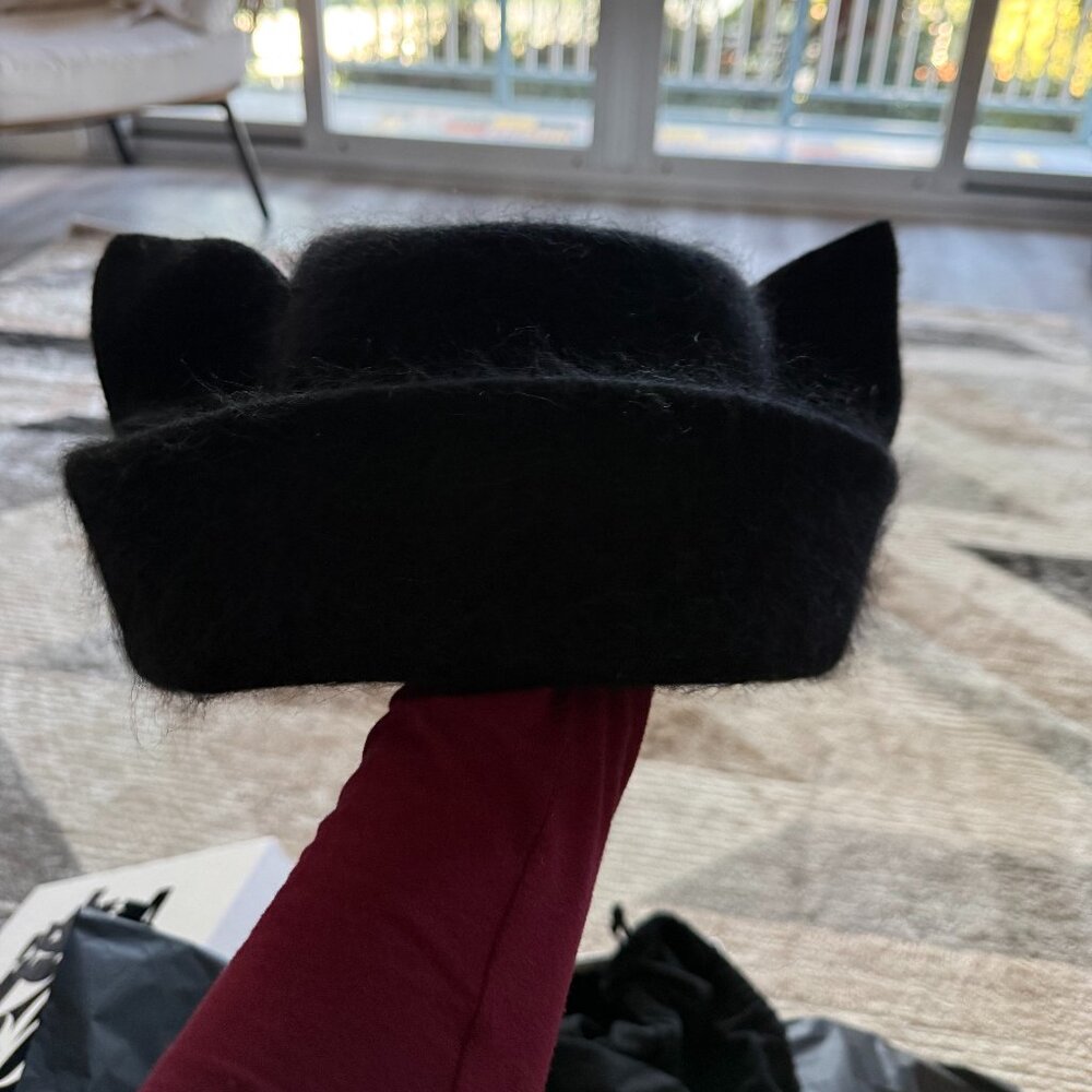✨ Philip Treacy x ZARA Limited Edition “Cat Ears” Hat | New | Rare - Picture 8 of 11